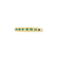 Emerald and Diamond 18ct Yellow Gold Eternity Ring