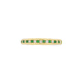 Emerald and Diamond 18ct Yellow Gold Eternity Ring