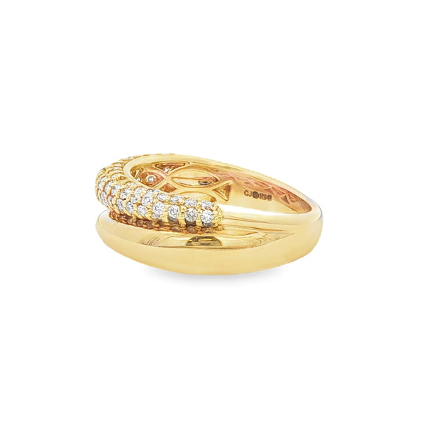 9ct Yellow Gold 0.71ct Diamond Dress Ring