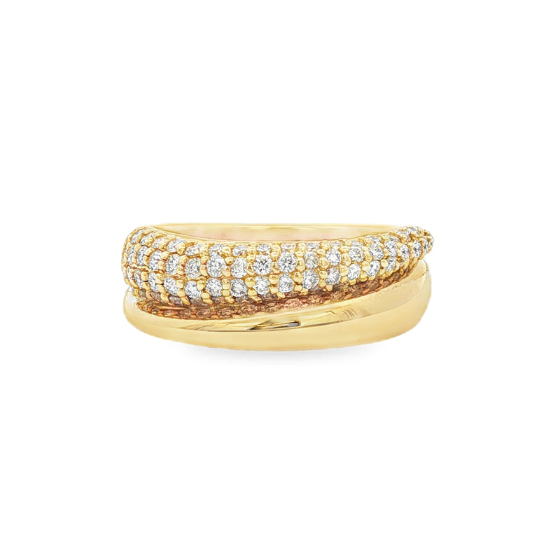 9ct Yellow Gold 0.71ct Diamond Dress Ring