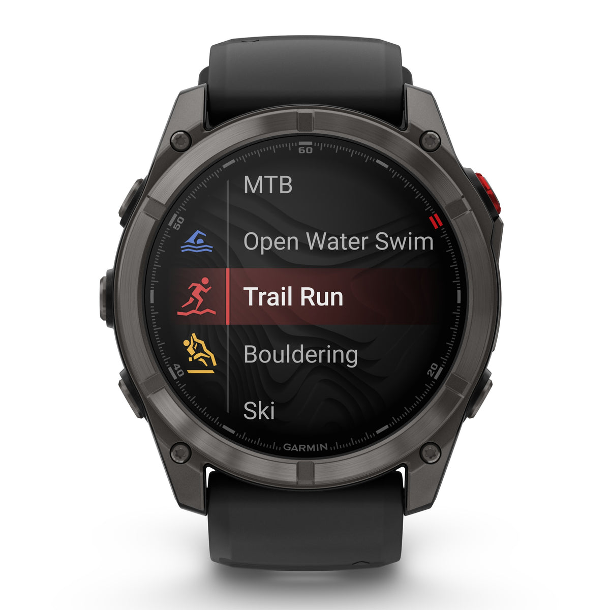 Garmin Fenix® 8 Pro 51mm, AMOLED, Sapphire, Carbon grey DLC titanium with Black/pebble grey