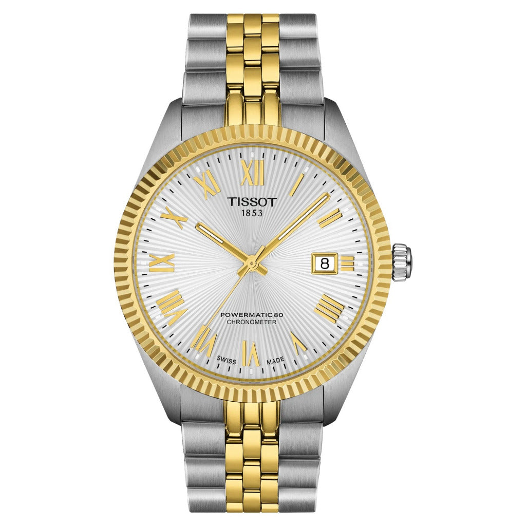 Tissot Ballade Powermatic 80 Cosc 39mm Two Tone Watch T1564082203300