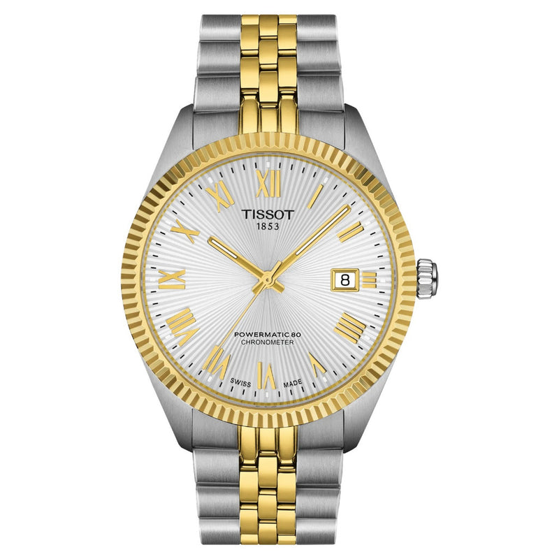 Tissot Ballade Powermatic 80 Cosc 39mm Two Tone Watch T1564082203300