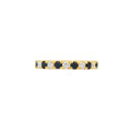 Sapphire & Diamond 18ct Yellow Gold Eternity Ring