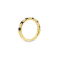 Sapphire & Diamond 18ct Yellow Gold Eternity Ring