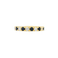 Sapphire & Diamond 18ct Yellow Gold Eternity Ring