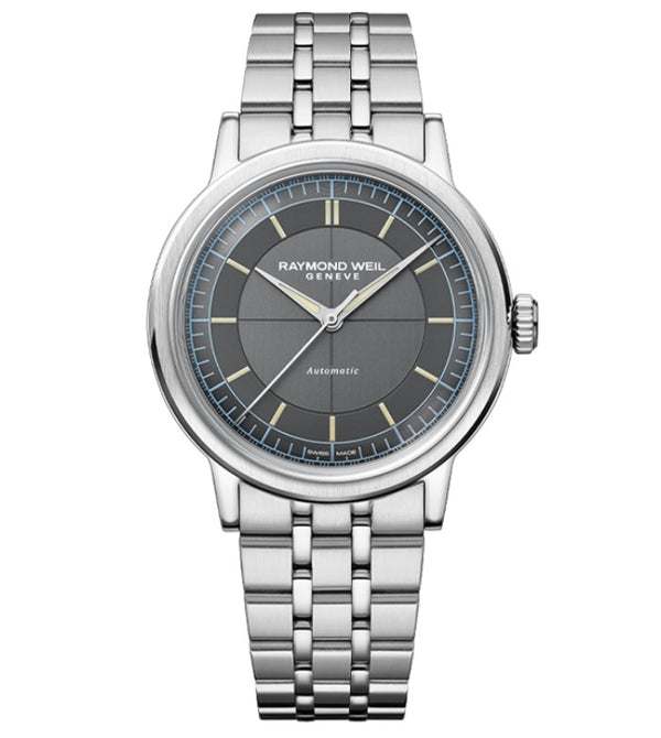 Raymond Weil Millesime Automatic, Central Seconds, Anthracite Dial 39mm Watch 2925-ST-60011