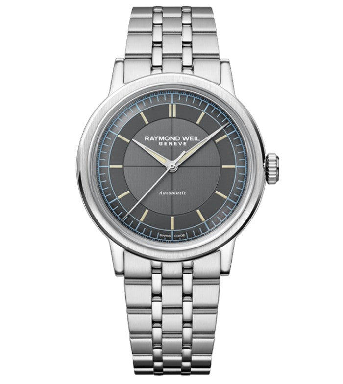 Raymond Weil Millesime Automatic, Central Seconds, Anthracite Dial 39mm Watch 2925-ST-60011