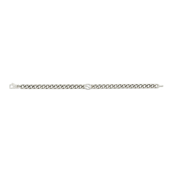 Gucci Interlocking GG Sterling Silver Bracelet