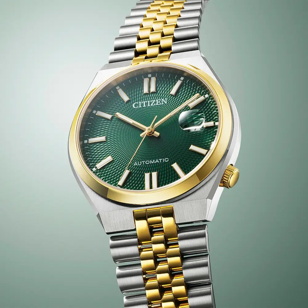 Citizen Tsuyosa 60 Automatic Green & Yellow 40mm Watch NK0024-54X