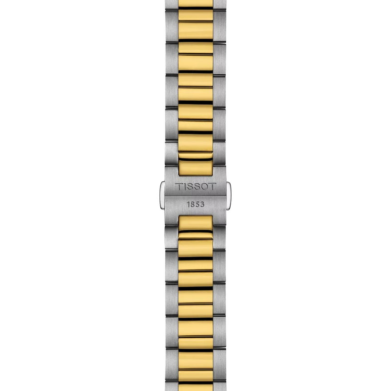 Tissot PR100 Two Tone White Dial 40mm Watch T1504102201100