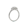 3 Stone Diamond Round Brilliant Platinum Ring