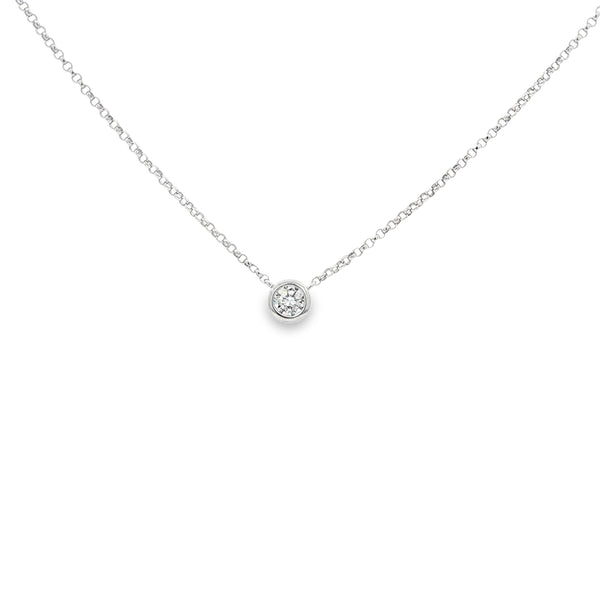 Diamond 9ct White Gold Pendant