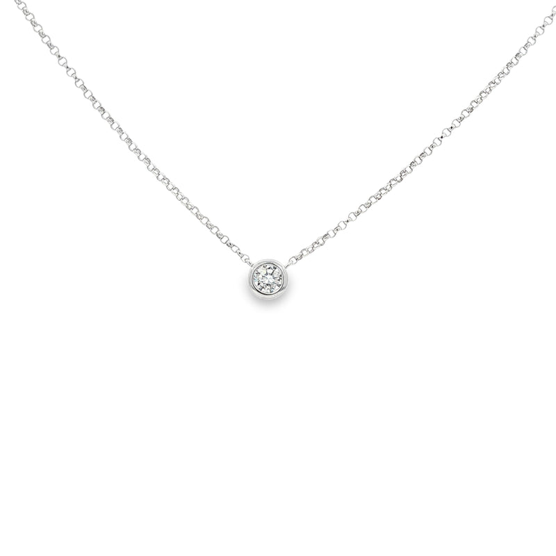 Diamond 9ct White Gold Pendant