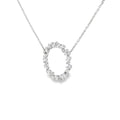 Diamond Circle, Mixed Cuts 18ct White Gold Pendant