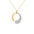 Diamond Cut Circle 18ct Yellow Gold Pendant