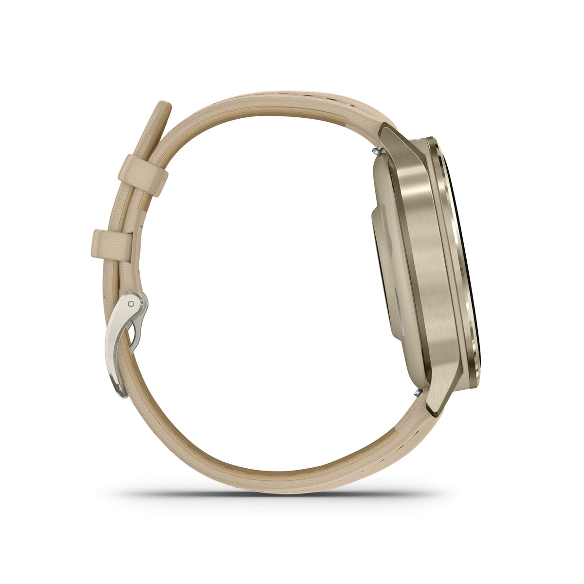 Venu® 4 - 41mm Lunar Gold with Bone Silicone Band and Light Sand Leather Band 010-03013-03