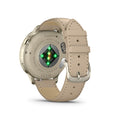 Venu® 4 - 41mm Lunar Gold with Bone Silicone Band and Light Sand Leather Band 010-03013-03