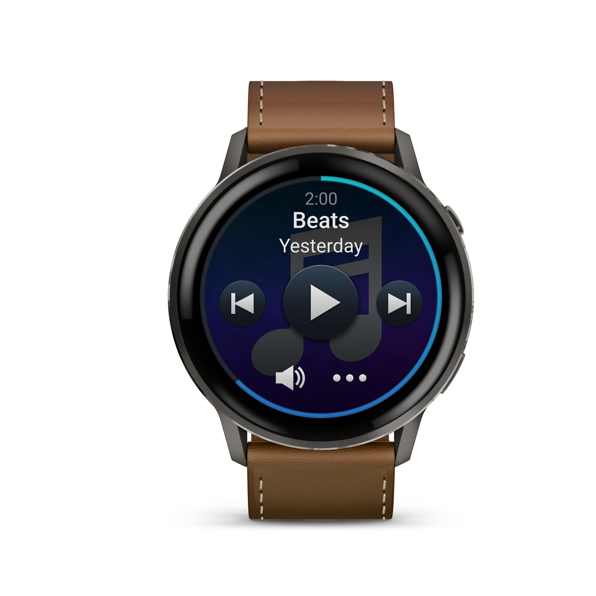Venu® 4 - 45 mm Slate with Black Silicone Band and Brown Leather Band 010-03014-03