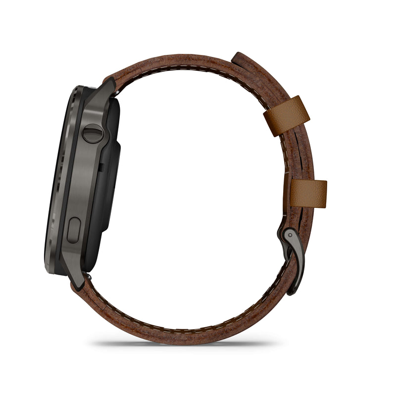 Venu® 4 - 45 mm Slate with Black Silicone Band and Brown Leather Band 010-03014-03