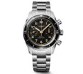 Longines Spirit Pilot Flyback Chronograph Black Stainless Steel 39.50mm Watch L3.721.4.53.6