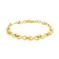 9ct Yellow Gold Infinity 1 7.5''/19cm Bracelet