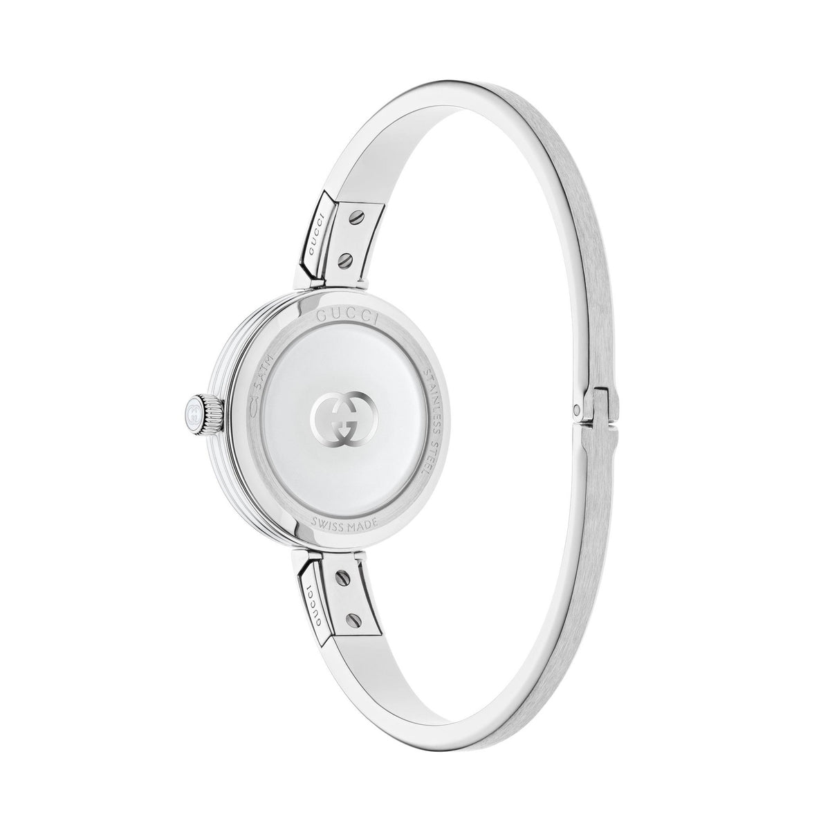 Gucci Model 2000 Pink Dial Bangle Watch YA167516