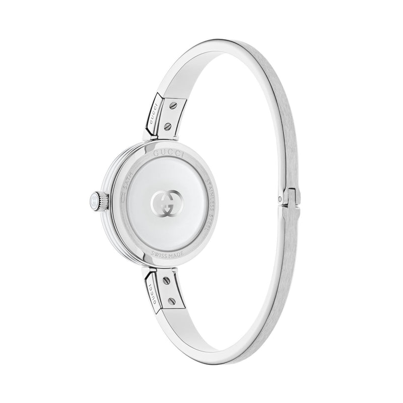 Gucci Model 2000 Pink Dial Bangle Watch YA167516