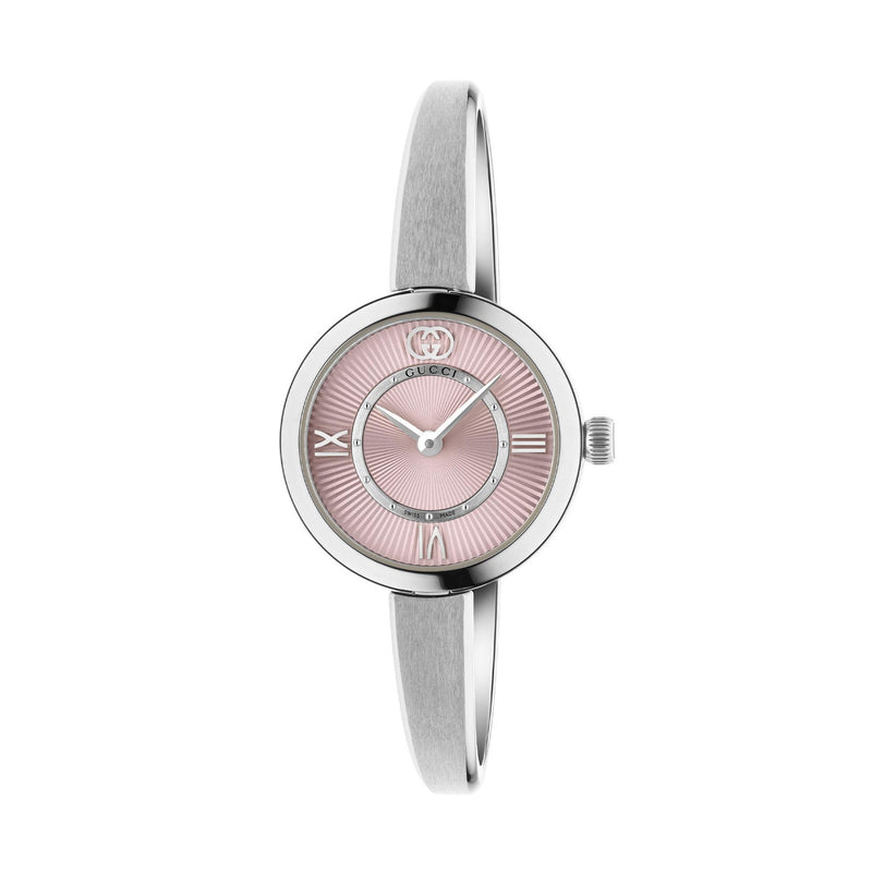 Gucci Model 2000 Pink Dial Bangle Watch YA167516