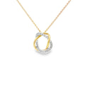 Diamond 18ct Yellow & White Gold 0.20ct Pendant