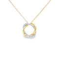 Diamond 18ct Yellow & White Gold 0.20ct Pendant