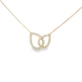 Diamond Interlinked Drop 0.56ct 18ct Yellow Gold Pendant