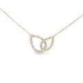Diamond Interlinked Drop 0.56ct 18ct Yellow Gold Pendant