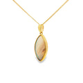 Opal Solid Marquise 9ct Yellow Gold Pendant