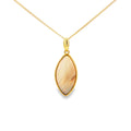Opal Solid Marquise 9ct Yellow Gold Pendant
