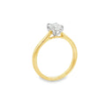 Yellow Gold Radiant Cut 0.70ct Diamond Ring