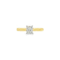 Yellow Gold Radiant Cut 0.70ct Diamond Ring