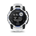Garmin Instinct 3 - 45mm, Solar, Whitestone with Whitestone/Bolt Blue Band 010-02934-03