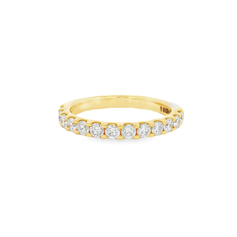 Diamond Round Brilliant Cut 0.75ct 18ct Yellow Gold Eternity Ring