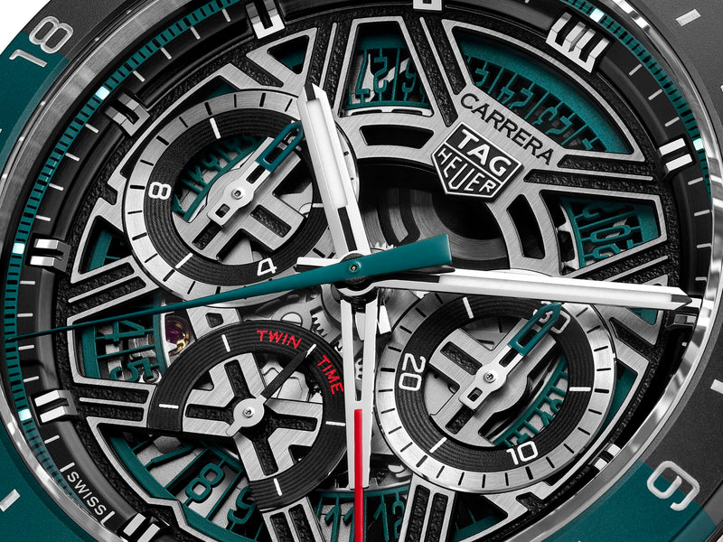 TAG Heuer Carrera Chronograph Extreme Sport Twin-Time 44mm Watch CBU2084.FT6297
