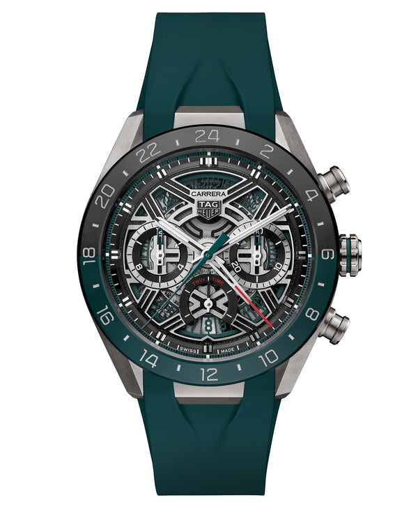 TAG Heuer Carrera Chronograph Extreme Sport Twin-Time 44mm Watch CBU2084.FT6297