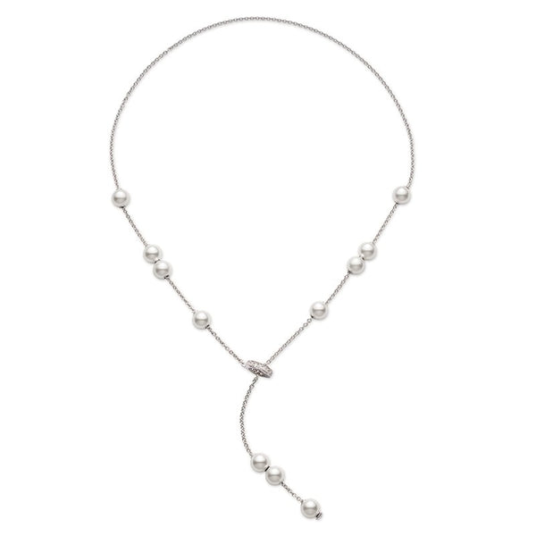 Mikimoto Pearls in Motion Akoya Cultured Pearl 18ct White Gold Necklace