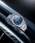 Nivada Grenchen F77 Blue No Date 41mm Watch 68041A77B
