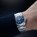 Nivada Grenchen F77 Blue No Date 41mm Watch 68041A77B