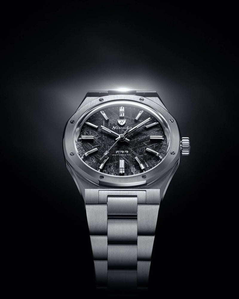 Nivada Grenchen F77 Meteorite No Date 41mm Watch 68041A77C
