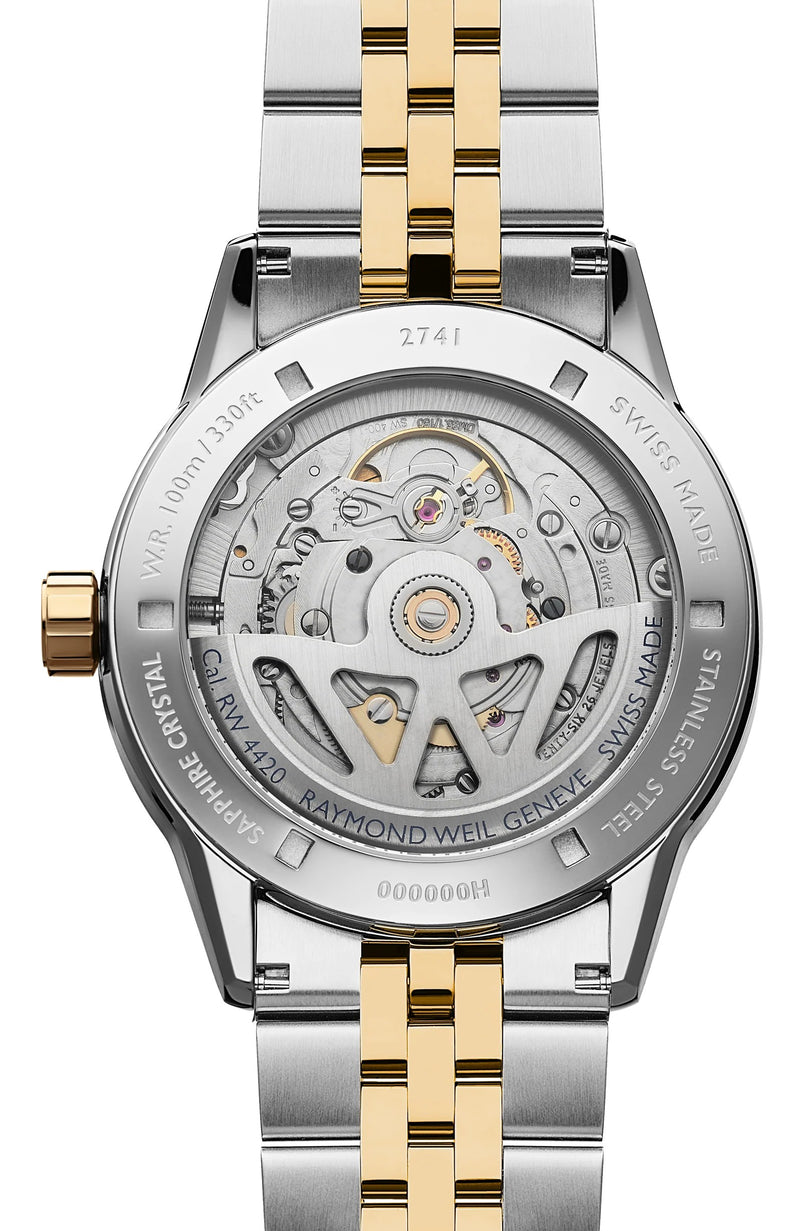 Raymond Weil Freelancer Steel and Yellow Automatic 40mm Watch