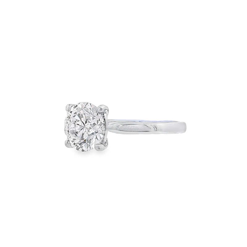 Round Brilliant 2.00ct Lab Grown Diamond Platinum Ring