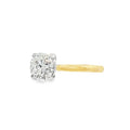 Round Brilliant 2.00ct Lab Grown Diamond 18ct Yellow Gold & Platinum Ring