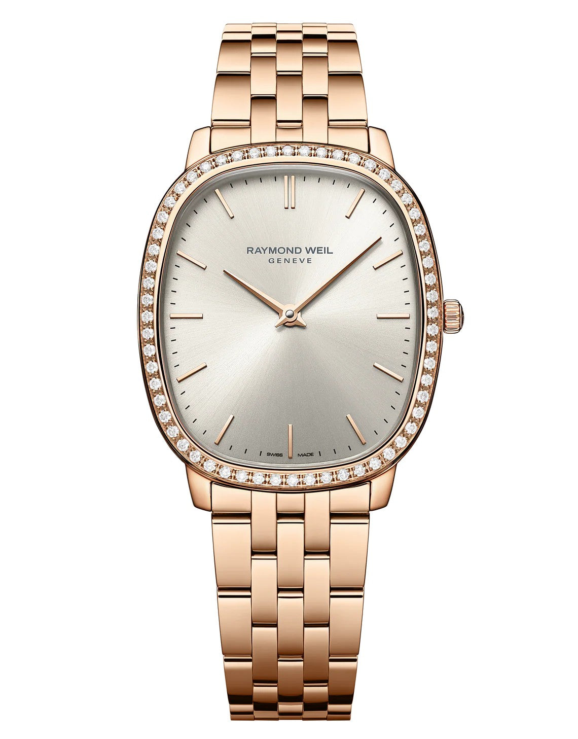 Raymond Weil Toccata Heritage 31x36mm, Old Silver Dial, Diamond Bezel Watch