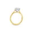 Pear Cut 2.18ct Lab Grown Diamond 18ct Yellow Gold & Platinum Ring